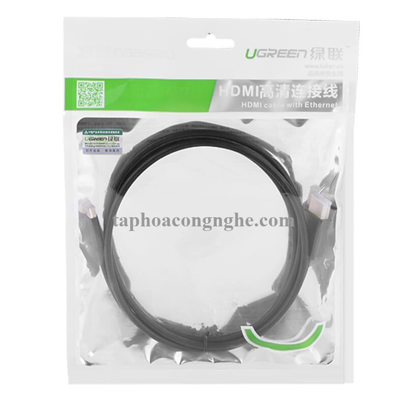 Ugreen 30104 3M màu Đen Cáp chuyển đổi Micro HDMI sang HDMI thuần đồng HD127 30030104